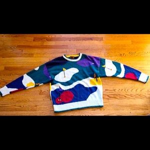 Vintage Golf Design Sweater